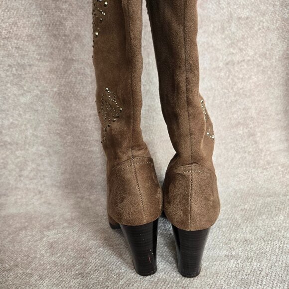 Nancy Lil Knee High Rhinestone Boots - Picture 4 of 6